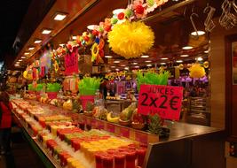 delicious juices in the store