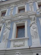 facade with sculptures