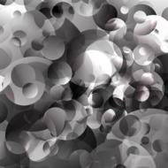 transparent circles intersecting, abstract background
