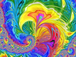 colorful picture of a flower