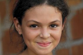 Portrait Girl Happy smiling, ecuador