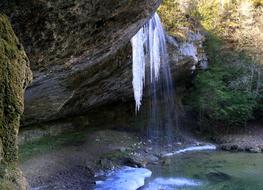 Icicles Ice nature landscape