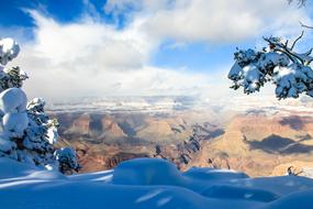 gorgeous view of Grand Canyon national park at Winter, usa, arizona