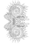 mandala coloring page drawing