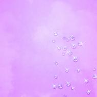 crystals on a pink background
