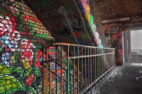 Abandoned Lost Places Rooms with graffiti