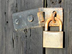 Padlock Weather-Beaten