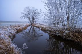 Screen Desktop snow river