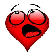 heart impressed dumbfounded