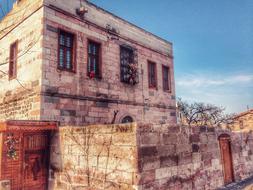 old mansion on ottoman street in kayseri, turkey