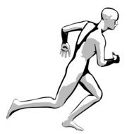 running man avatar drawing