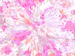 background with abstract pink flower