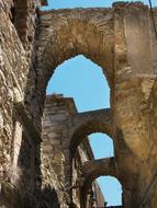 ruined stone arches