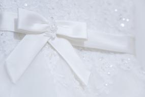 Wedding Dress Ribbon Satin