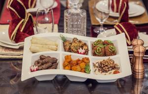 delicious fried dishes on a tray