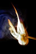 Match Ignition Flame
