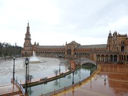 baroque Spain Square in Seville