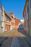 stone road in the city