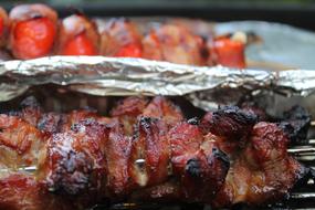 grilled salted meat