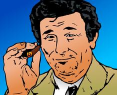 columbo face detective drawing