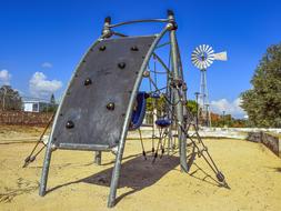 Playground Modern on a sunny day In Cyprus