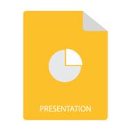 yellow presentation file