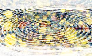 wave concentric bokeh light