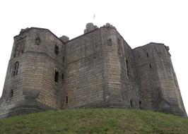 stone castle on a hill