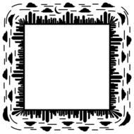 abstract black and white frame as an illustration