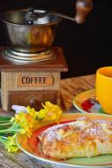 Coffee and a delicious breakfast