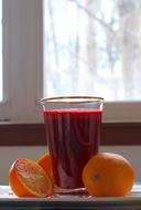 fresh juice with tangerines