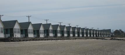 built homes in the village