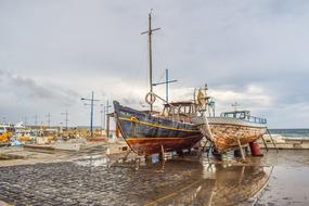 Boats Dock Shipyard