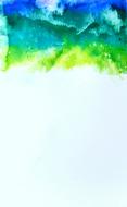 Watercolor Blue Green drawing