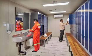 men in the locker room