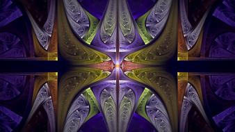 fractal blue tin pattern as background