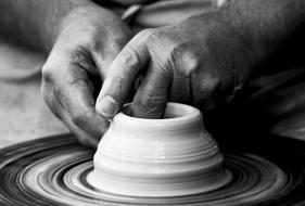 potter at work