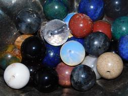 crystal colorful balls