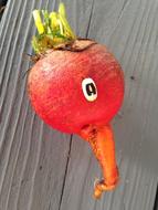 funny red vegetable