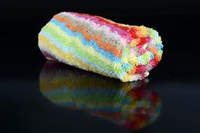 Terry colorful fabric soft