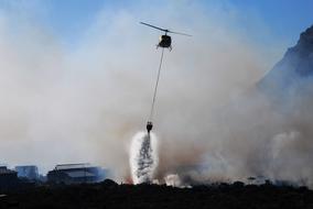 Helicopter Fire Smoke