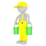 males 3d model isolated 3d model