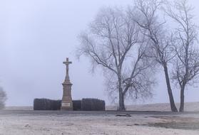 Fog Winter Cross