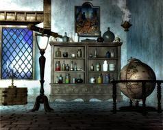 alchemical magic room