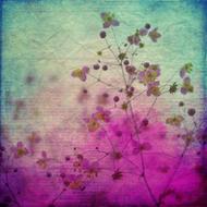 textured background with pink flowers
