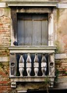 Balcony of old Architecture Building