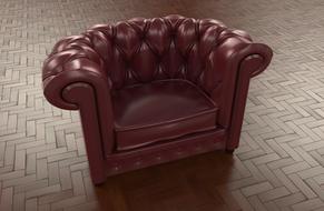 leather armchair for living room