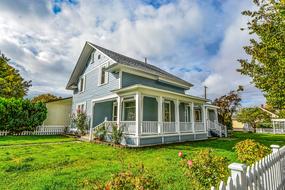 vintage house with covered veranda