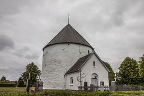 Church Round White