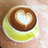 Cute drawing on coffee
